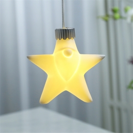 CERAMIC ORNAMENT STAR WITH LED LIGHT